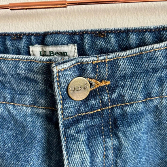 L.L Bean Womens Original Fit Relaxed Jeans Denim Blue Size 10 - Picture 11 of 13